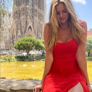 Abercrombie Midi Dress with Slit